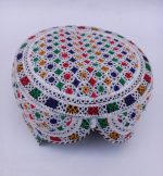 Sindhi Topi – Multiple Design - White – SQFT 009