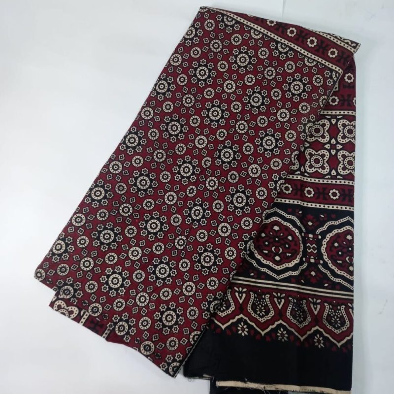 Handmade Sindhi Ajrak – Cotton – Double Paat1 1 rotated