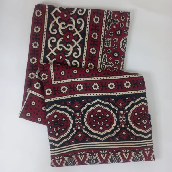 Handmade Sindhi Ajrak – Cotton – Double Paat1 3